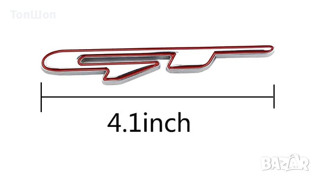 GT емблема - Red, снимка 2 - Аксесоари и консумативи - 42959992