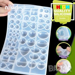 огромен комбиниран форми силиконов молд форма калъп фондан смола шоколад гипс бижута камъни декор, снимка 5 - Форми - 33466585