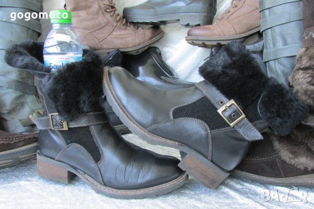 топли кафяви дамски боти, кубинки, ботуши,N- 38, Weather Rated Winter Snow Boots, естествена кожа +, снимка 9 - Дамски боти - 33415755