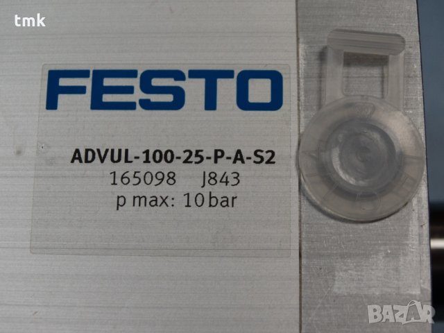 Пневматичен цилиндър Festo ADVUL-100-25-P-A-S2, снимка 2 - Резервни части за машини - 28383507