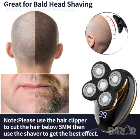 Електрическа самобръсначка VGR V-316, 5 Въртящи се остриета, снимка 2 - Друга електроника - 43164939