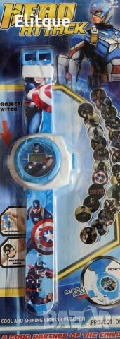 Детски часовник с вграден проектор. Проектират се над 20 картинки.  1 година гаранция., снимка 11 - Други - 52799729