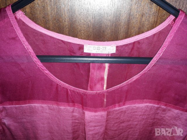 Дамска луксозна блуза циклама с камъчета - нова размер М-L, снимка 3 - Блузи с дълъг ръкав и пуловери - 29020482