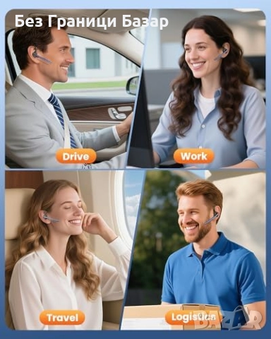 Нова Безжична Bluetooth слушалка с шумопотискане и 72 часа време за разговор шофиране, снимка 7 - Bluetooth слушалки - 52080946