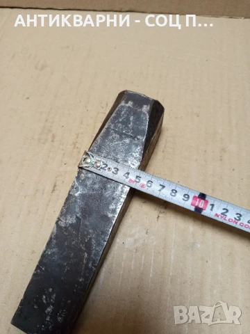 Стар Ръчно Изработен Клин За Цепене На Дърва Трупи Тегло 2.150кг., снимка 9 - Антикварни и старинни предмети - 51370697