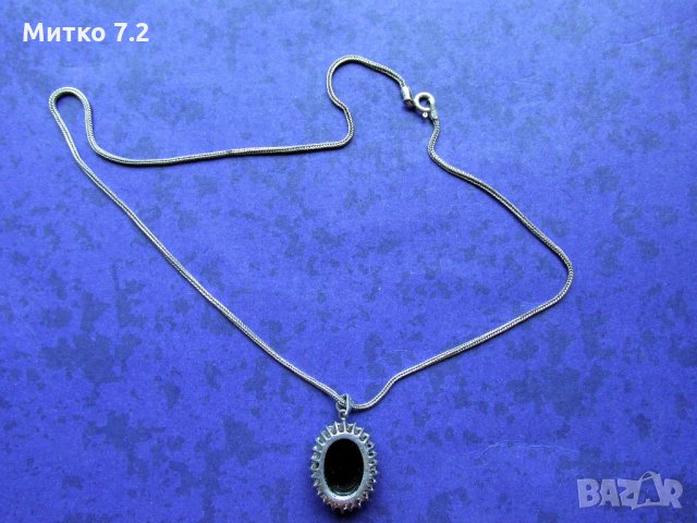 сребърен медальон 7, снимка 4 - Колиета, медальони, синджири - 28646812