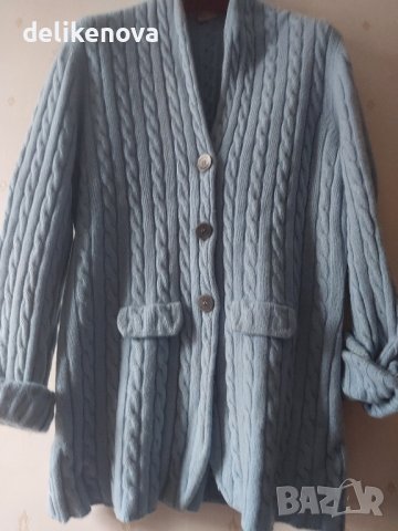 Кашмир Lunaria Italy. Size M. Страхотна италианска жилетка , снимка 2 - Жилетки - 44011212