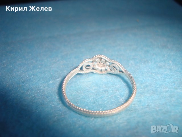 19 ВЕК СРЕБЪРЕН ФИЛИГРАНЕН ВЪЗРОЖДЕНСКИ ПРЪСТЕН СТАРА РЪЧНА КУЮМДЖИЙСКА ИЗРАБОТКА УНИКАТ 26621, снимка 6 - Антикварни и старинни предмети - 34631126