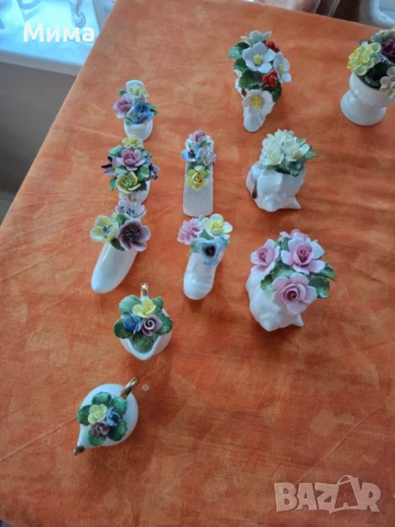 Порцеланови декорации с цветя, снимка 10 - Декорация за дома - 50924523