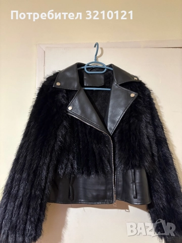 Дамско зимно кожено яке. , снимка 2 - Якета - 52629994