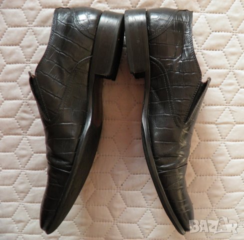Bata оригинални мъжки черни обувки от естествена кожа, снимка 3 - Официални обувки - 27749499