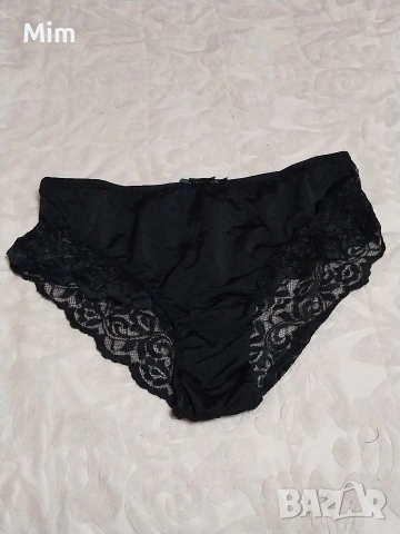 XL Черна дантелена бикина , снимка 6 - Бельо - 53577907