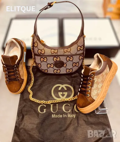 Дамски маратонки Gucci - Налични различни цветове Код D1550, снимка 8 - Маратонки - 48362313