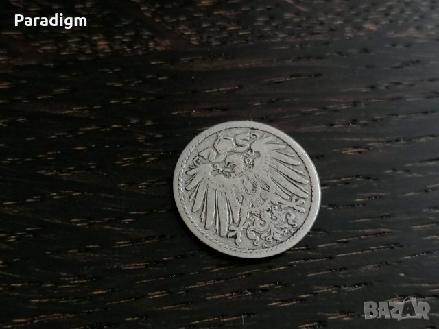Райх монета - Германия - 5 пфенига | 1894г.; серия A, снимка 6 - Нумизматика и бонистика - 26209615