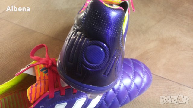 Adidas Adipure 11Pro AG Purple/White Размер EUR 42 / UK 8 бутонки естествена кожа 32-14-S, снимка 7 - Спортни обувки - 43537484