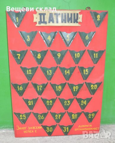 Военно табло датник за организация на дейността