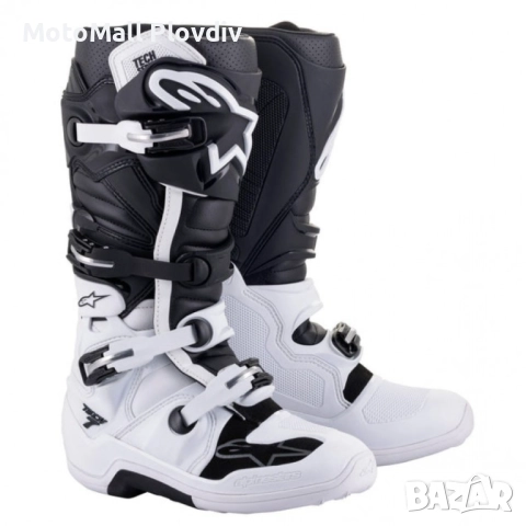 Ботуши ALPINESTARS TECH 7 WHITE/BLACK, снимка 2 - Аксесоари и консумативи - 51482402