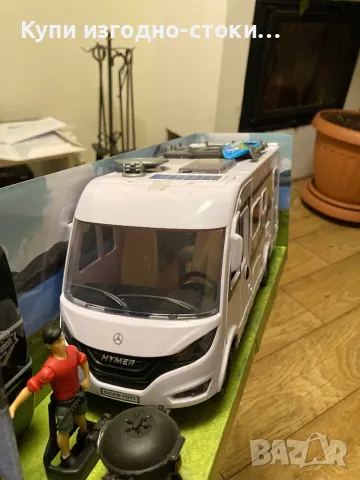 Dickey Toys - Camper Set Hymer Кемпер, снимка 4 - Коли, камиони, мотори, писти - 47791615