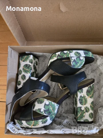 Кожени сандали Дарис, снимка 2 - Сандали - 51428544