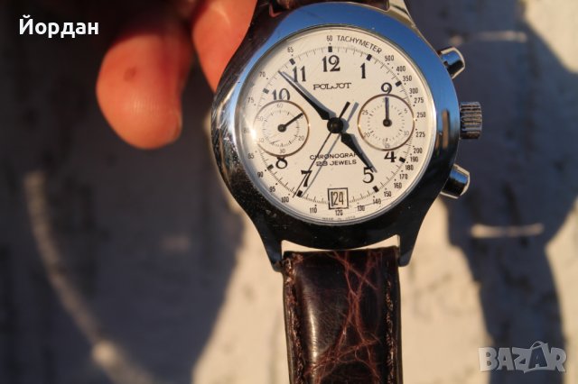 СССР часовник ''Полет'' хронограф 23 камъка, снимка 10 - Мъжки - 44115457