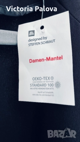 Леко сезонно палто кокон стил STEFFEN SCHRAUT, снимка 5 - Палта, манта - 52087301