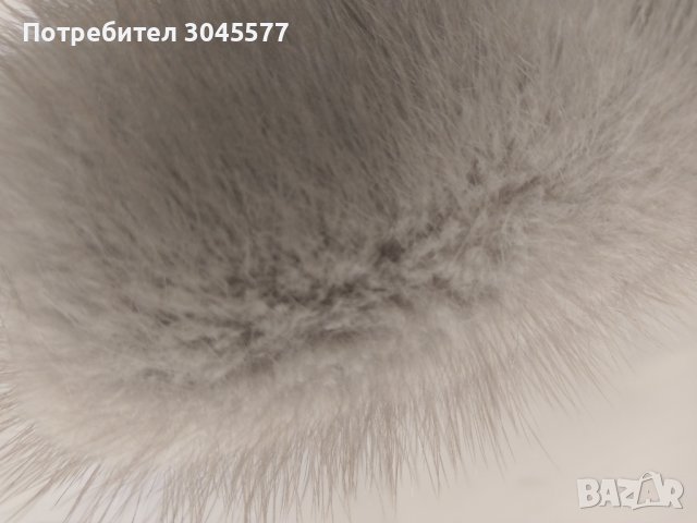 Яка 92 см, естествен косъм, норка сребърна и кафява, снимка 2 - Шалове - 39704334