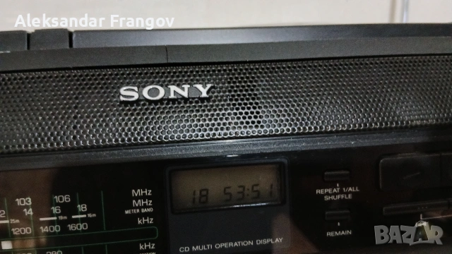 SONY CFD - 60L made in Japan , снимка 7 - Радиокасетофони, транзистори - 53608832