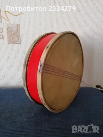 Стари детски музикални инструменти, чинели, дайре, акордеон. , снимка 16 - Антикварни и старинни предмети - 49777852