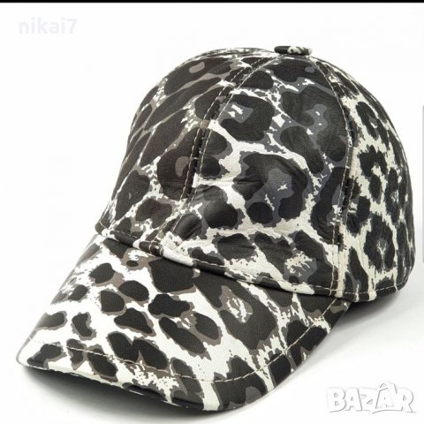 дамска шапка с твърда козирка от естествена кожа , снимка 5 - Шапки - 27206185