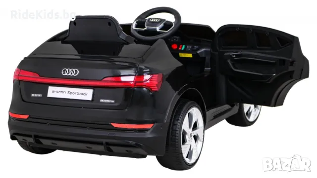 Audi E-Tron Sportback 12V – Детска акумулаторна кола, Черна, EVA гуми, 4x4, снимка 11 - Детски велосипеди, триколки и коли - 50422325