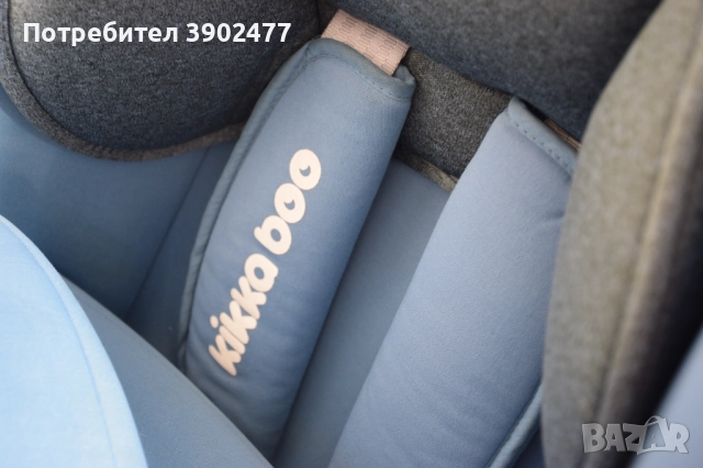 Стол за кола Kikka Boo Senior Light blue Isofix (9-25 кг.), снимка 5 - Столчета за кола и колело - 52398865