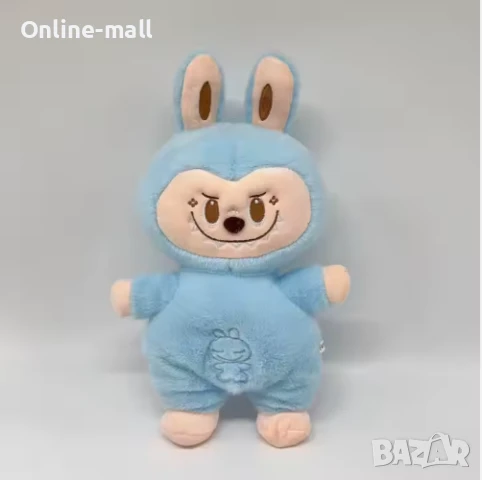 Интерактивна Дишаща плюшена играчка Лабубу 40см музикална, със светлина, снимка 6 - Плюшени играчки - 51214593