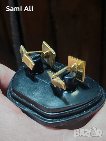 Стари позлатени копчета за ръкавели, снимка 3 - Антикварни и старинни предмети - 51952489