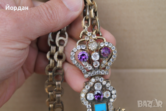 Сребърен епископски кръст с позлата, снимка 4 - Други ценни предмети - 44843604