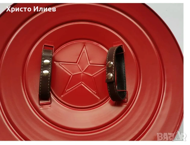 Щит на Капитан Америка Captain America 60см реалистичен модел метален, снимка 12 - Други - 53221959