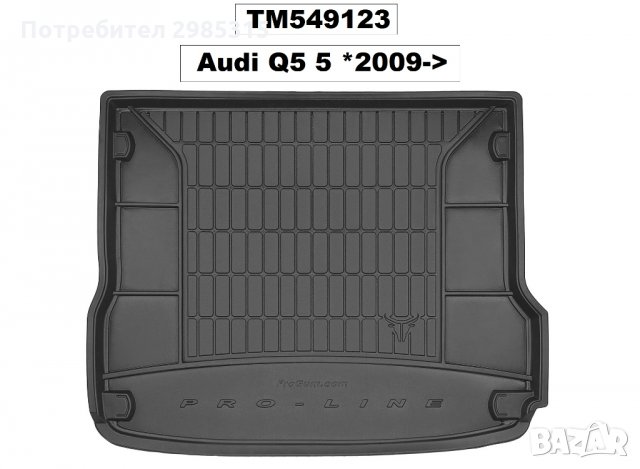 СТЕЛКИ за багажник Frogum за Audi Q5 5 места 2009-2017