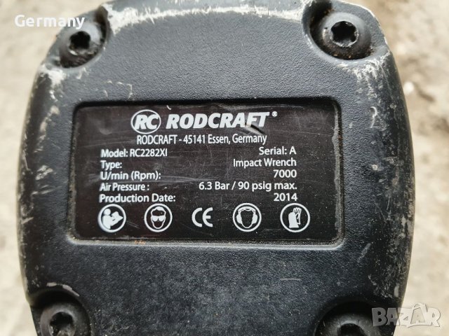 Пневматичен гайковерт 1/2 rodcraft hazet, снимка 3 - Ключове - 40241747