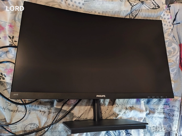 Монитор Philips - 241E1SC, 23.6'', VA, Anti-Glare, Curved