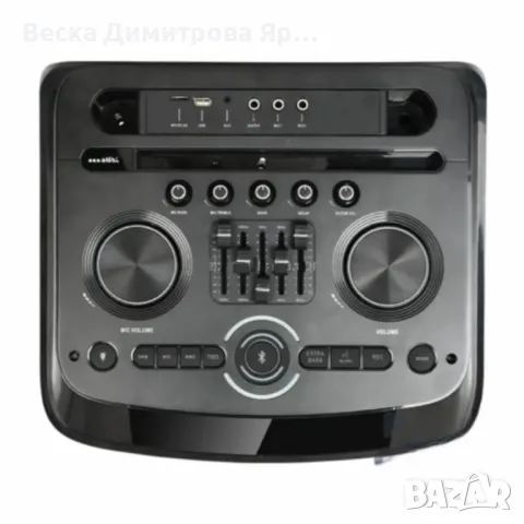 Професионална караоке тонколона Homey с два безжични микрофона, снимка 5 - Тонколони - 49767740