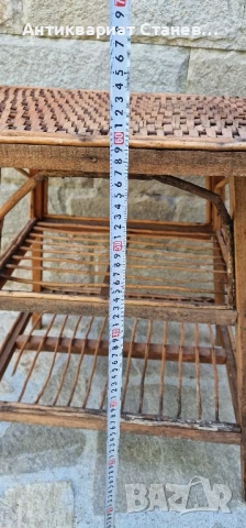 Винтидж масичка от ратан, снимка 14 - Маси - 50904177