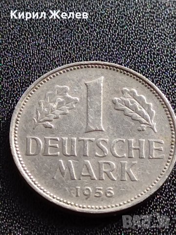 КОЛЕКЦИОНЕРСКА МОНЕТА 1 Дойче марка 1956г. МНОГО РЯДКА ГОДИНА ЗА ЦЕНИТЕЛИ 35930