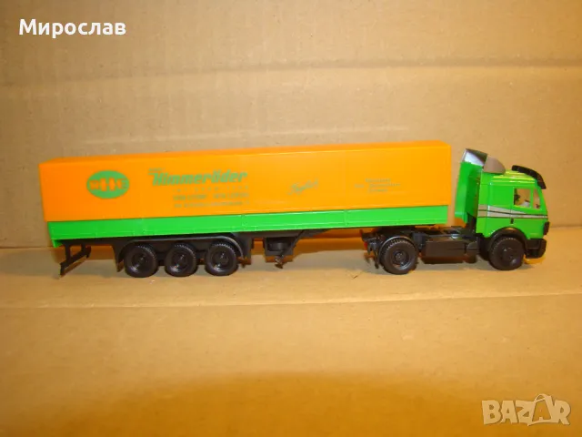 HERPA H0 1/87 MERCEDES BENZ  КАМИОН ТИР МОДЕЛ ИГРАЧКА КОЛИЧКА, снимка 5 - Колекции - 48577506