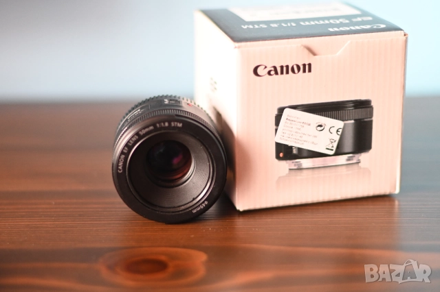 Обектив Canon EF 50mm f1.8 STM, снимка 4 - Обективи и филтри - 52028595