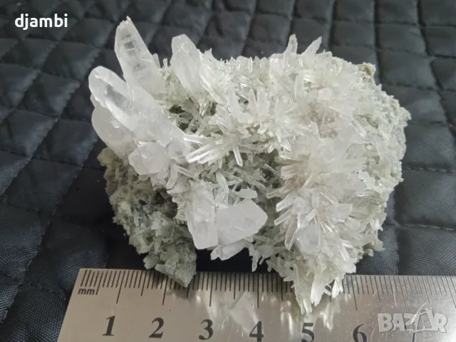 №81, Кварц, Кварцова друза, Кристали, Минерали, Родопи, Bgminerals,