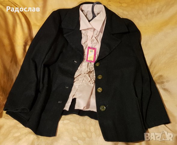 Нова дамска блуза с дантели кремава, снимка 5 - Блузи с дълъг ръкав и пуловери - 35272802