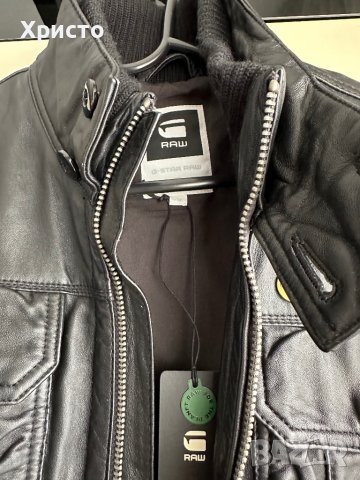 G star кожено яке размер М, снимка 5 - Якета - 43815512