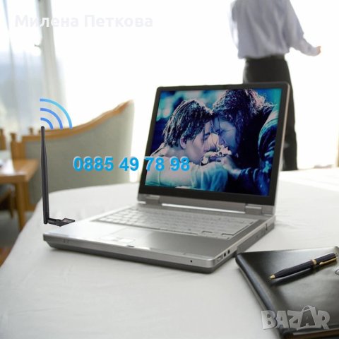 600mbps USB WI-FI Безжичен Адаптер Антена.Wireless приемник, интернет, снимка 12 - Мрежови адаптери - 44106607