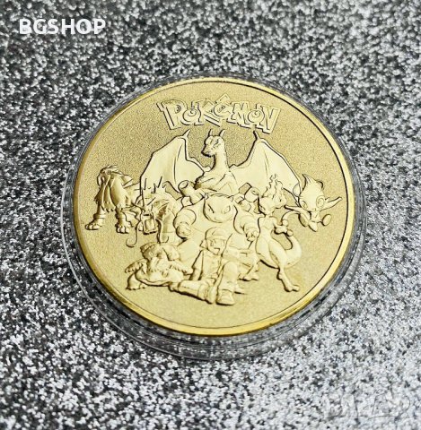 Покемон Пикачу монета / Pokemon Pikachu coin - Gold, снимка 5 - Нумизматика и бонистика - 38730108