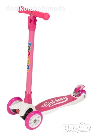 Тротинетка с три гуми, 56х35 см, 50Kg. Регулируема височина до 85 см