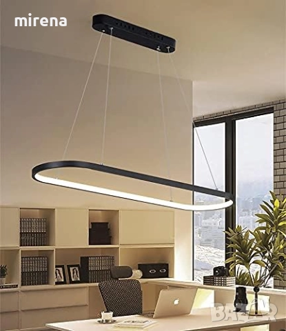 Лед LED висящ полилей, Висяща лампа за трапезна маса с дистанционно управление 203-1, снимка 2 - Лампи за таван - 51527964